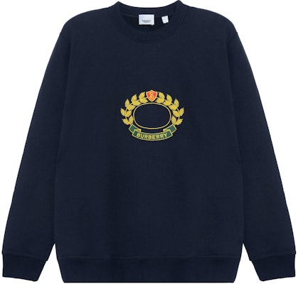 Burberry FW22 Navy Blue Logo Print Pullover Long Sleeve Sweatshirt. 80612881 Order Burberry FW22 Navy Blue Logo Print Pullover Long Sleeve Sweatshirt. 80612881