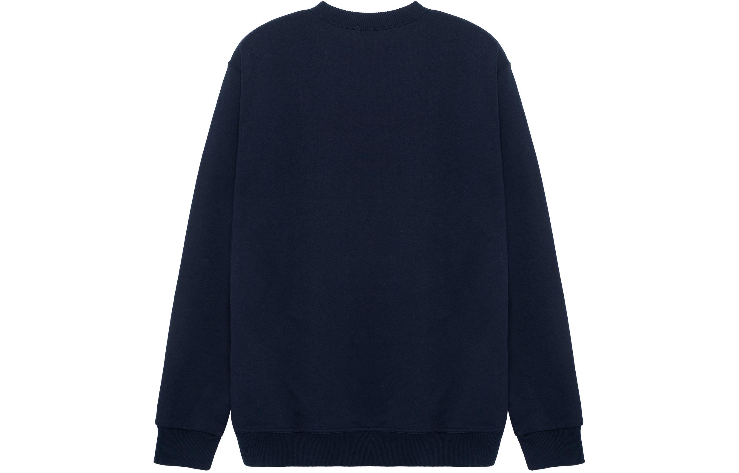 Lookbook Burberry FW22  Navy Blue Logo Print Pullover Long Sleeve Sweatshirt. 80612881