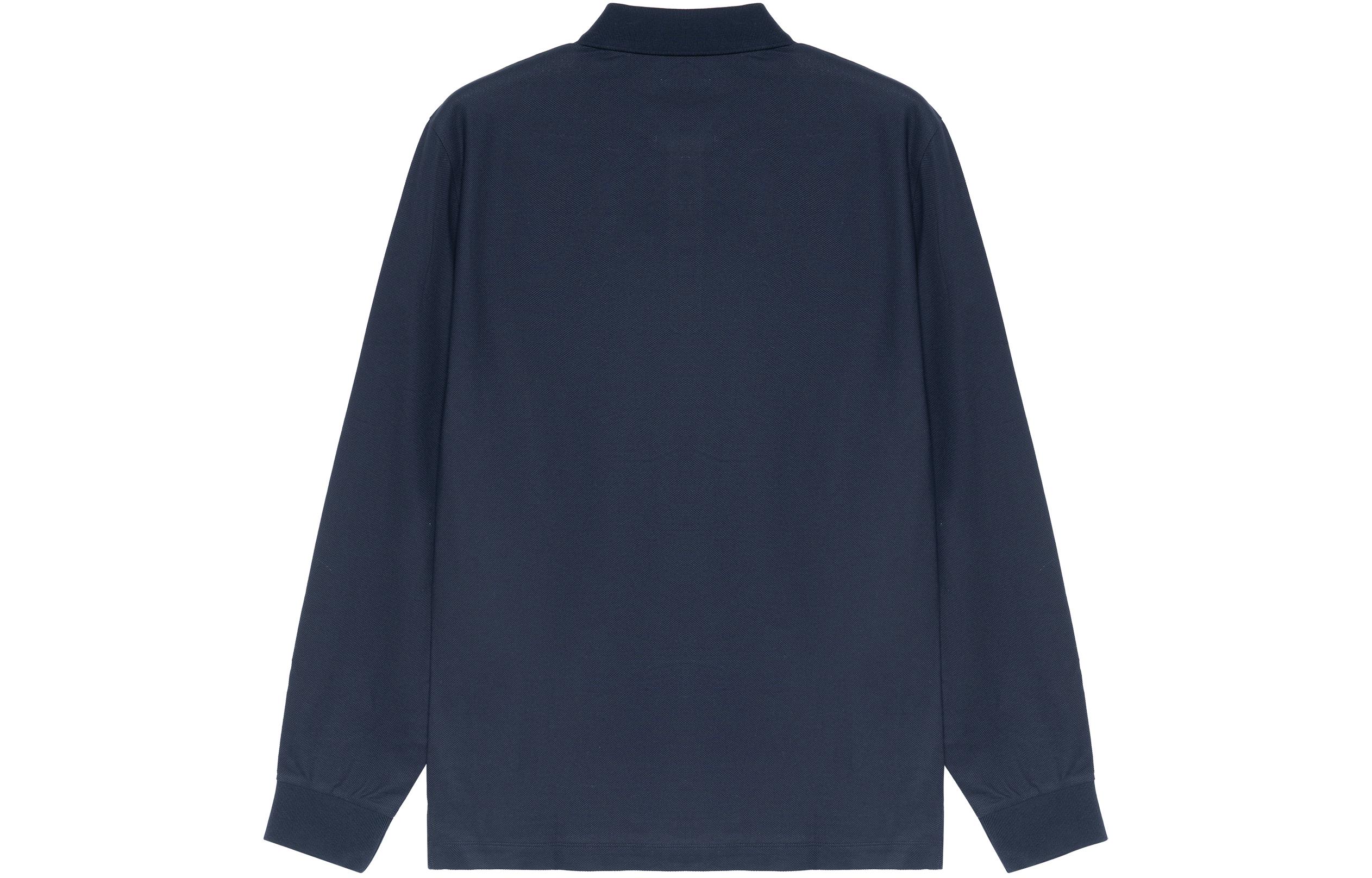 Burberry FW22  Navy Blue Polo Shirt with Solid Logo Embroidery. 80530631 圖 3