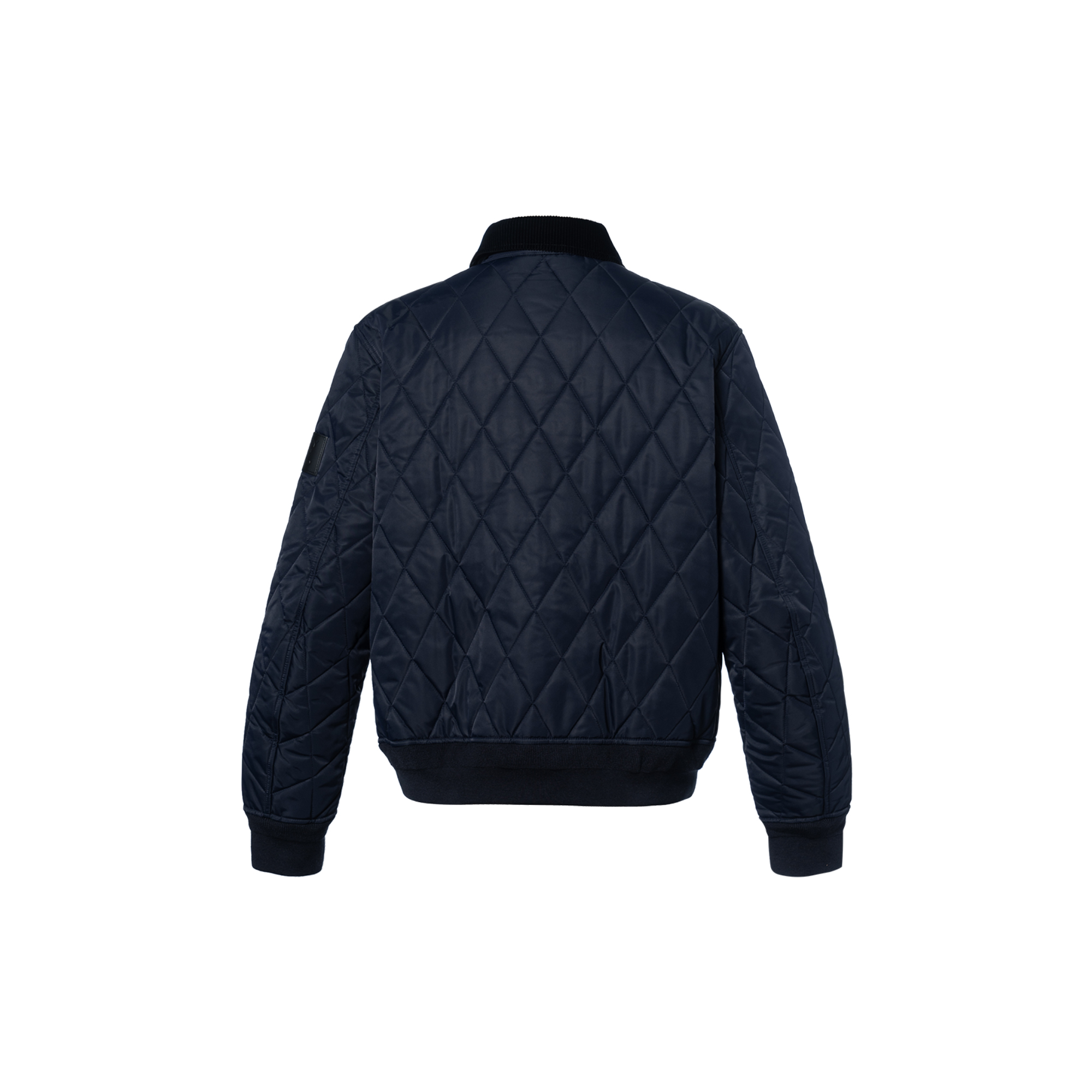 Lookbook Burberry FW22 Jaket Quilted Navy Blue dengan Resleting. 80387311