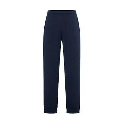 Burberry FW22 Navy Blue Solid Elastic Knit Jogger Sweatpants. 80530181