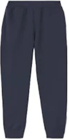 Order Burberry FW22 Navy Blue Solid Elastic Knit Jogger Sweatpants. 80530181