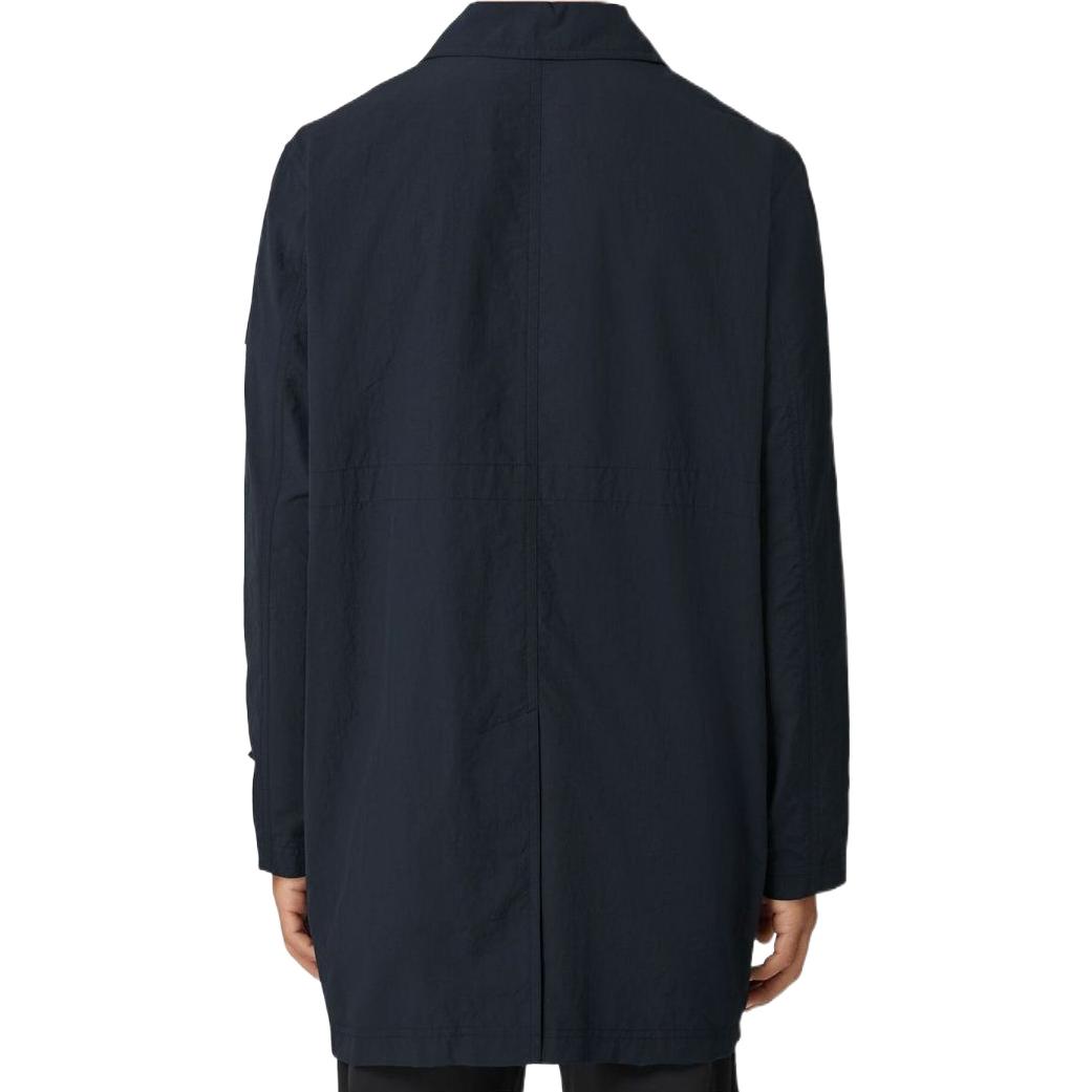 Burberry FW22  Navy Single-Breasted Casual Jacket with Solid Pocket Design 8058212DARK 圖 4