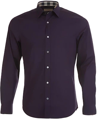 Burberry FW22 Kemeja Ungu Solid Lengan Panjang Single-Breasted. 39912571 Buy Burberry FW22 Kemeja Ungu Solid Lengan Panjang Single-Breasted. 39912571