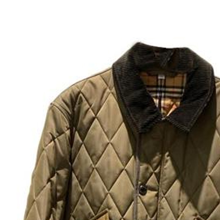 Burberry FW22  Quilted Zip Jacket Solid Deep Olive Green. 80387301 圖 4