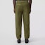 Shop Burberry FW22 Pantalones Casuales Rectos con Cremallera Verde Militar 80549331