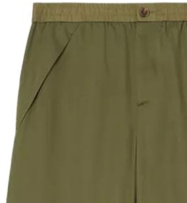 Burberry FW22 Pantalones Casuales Rectos con Cremallera Verde Militar 80549331 Sizing Burberry FW22 Pantalones Casuales Rectos con Cremallera Verde Militar 80549331