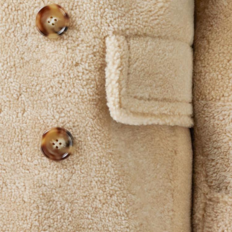 Burberry FW22  Single-Breasted Casual Coat Off-White. 80606941 圖 6