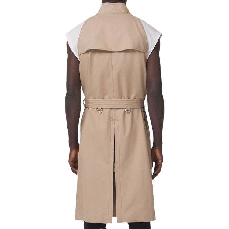 Burberry FW22  Sleeveless Double-Breasted Trench Coat Khaki 80518711 圖 4
