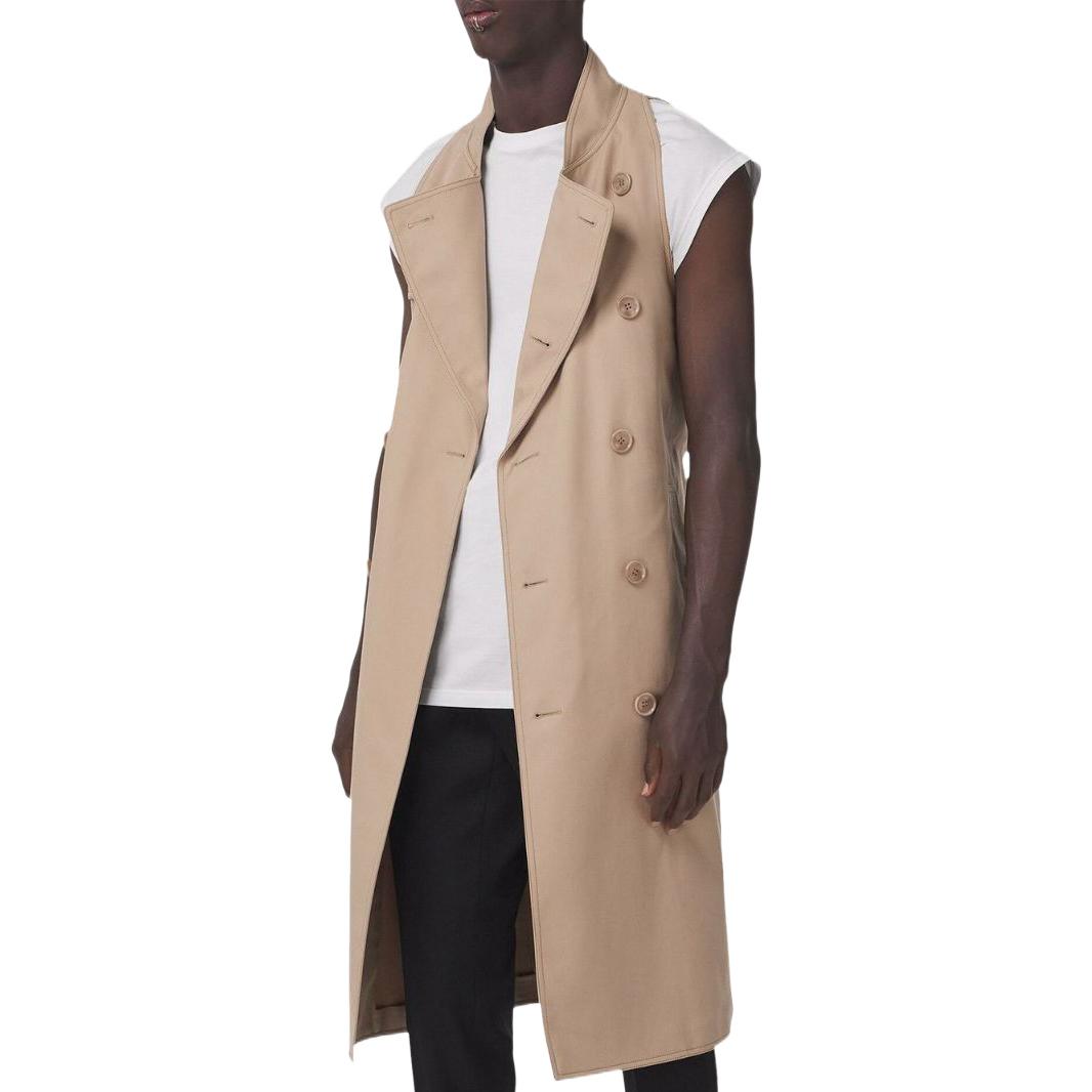 Burberry FW22  Sleeveless Double-Breasted Trench Coat Khaki 80518711 圖 5