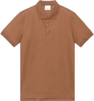 Burberry FW22 Solid Casual Short Sleeve Polo Shirt Brown 80552381 Buy Burberry FW22 Solid Casual Short Sleeve Polo Shirt Brown 80552381