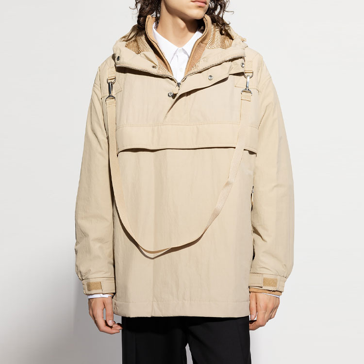 Burberry FW22  Solid Color Hooded Casual Jacket Beige. 80573541 圖 4