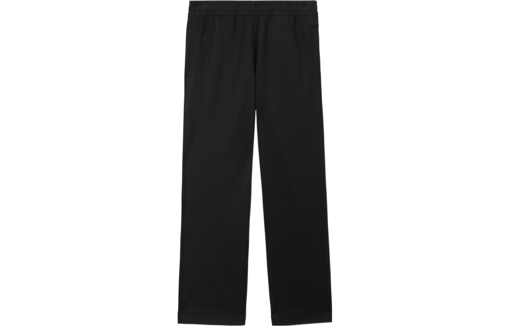 Burberry FW22  Solid Color Loose Fit Sweatpants Black. 80534331