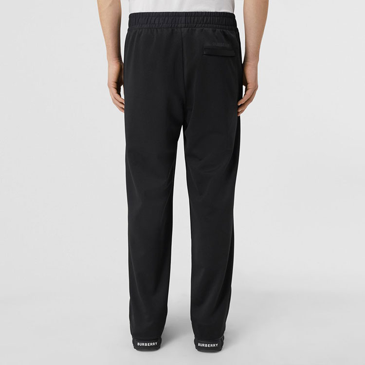 Shop Burberry FW22 Seluar Sweatpants Hitam Longgar Warna Solid. 80534331