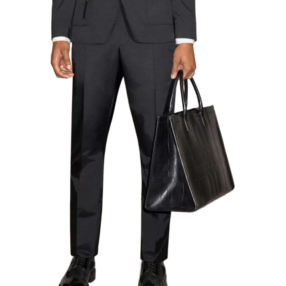 Burberry FW22  Solid Color Straight Casual Pants Black. 80585901 圖 3