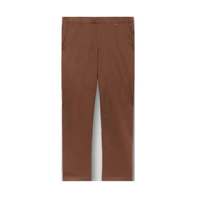 Burberry FW22 Solid Color Zip Straight-Leg Casual Pants Beige 80588611