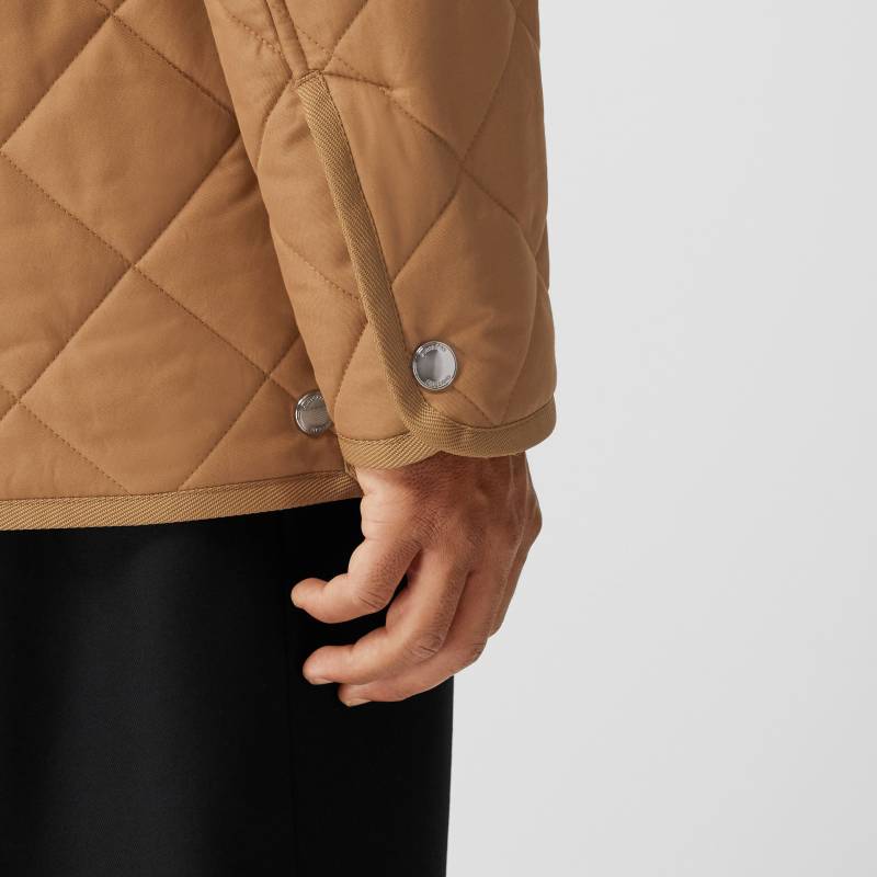 Burberry FW22  Solid Diamond Quilted Cotton Jacket Brown 80581161 圖 6
