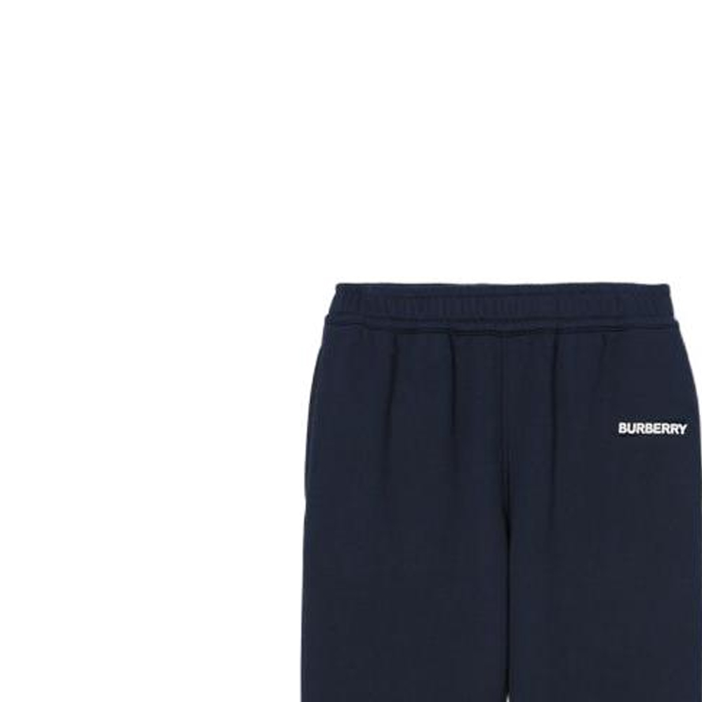 Shop 博柏利 FW22 弹力腰带纯色标志针织运动裤 深蓝色. 80586271