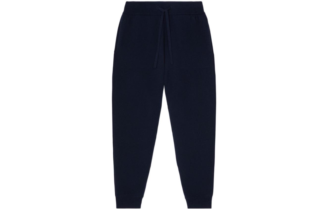 Order Burberry FW22 深藍色中腰針織運動長褲 80609091