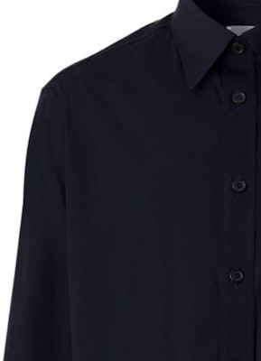 バーバリー FW22 ソリッド シングルブレスト 長袖シャツ ブルー 80618581 Cheap バーバリー FW22 ソリッド シングルブレスト 長袖シャツ ブルー 80618581