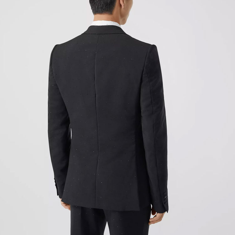 Purchase Burberry FW22  Solid Single-Button Casual Blazer Long Sleeve Black 80256261