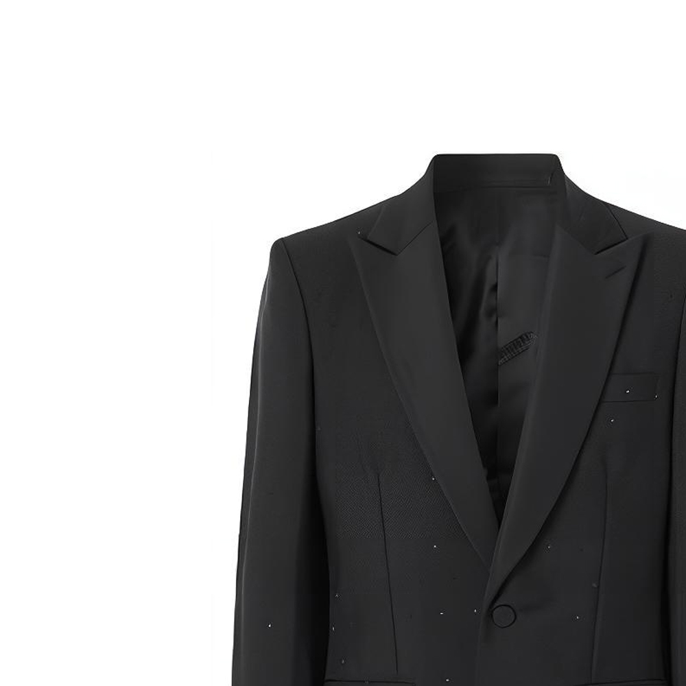 Details for Burberry FW22  Solid Single-Button Casual Blazer Long Sleeve Black 80256261