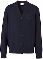 Burberry FW22 Solid V-Neck Long Sleeve Knit Cardigan Navy Blue. 80636371 Burberry FW22 Solid V-Neck Long Sleeve Knit Cardigan Navy Blue. 80636371