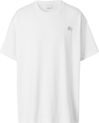 Burberry FW22 White Crewneck T-Shirt with Crystal Embellishment. 80643931 Order Burberry FW22 White Crewneck T-Shirt with Crystal Embellishment. 80643931