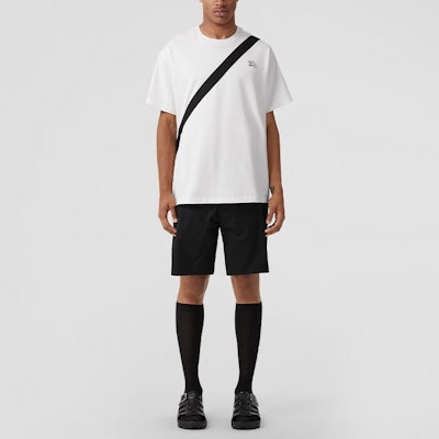 Burberry FW22 White Crewneck T-Shirt with Crystal Embellishment. 80643931 Shop Burberry FW22 White Crewneck T-Shirt with Crystal Embellishment. 80643931