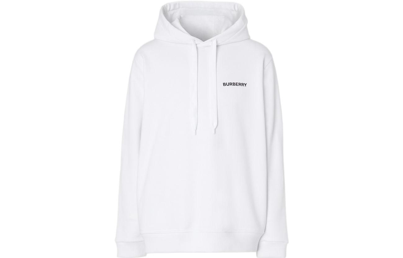 Burberry FW22  White Loose Fit Letter Print Hoodie. 80611951 圖 2