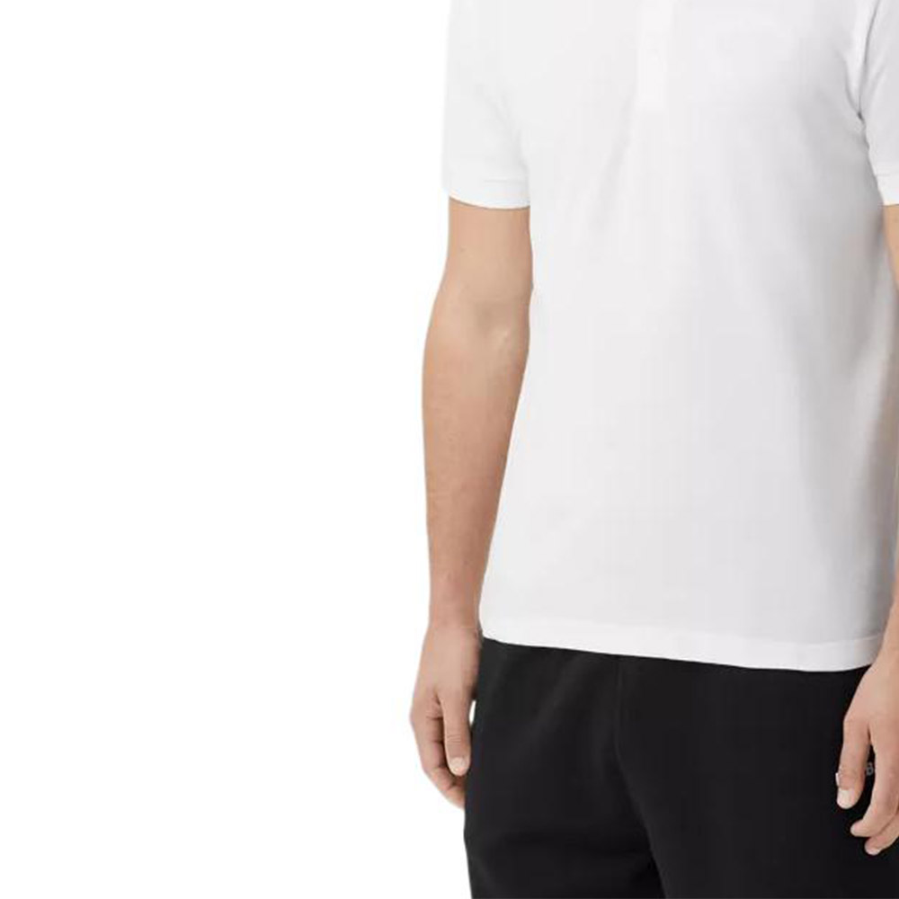 Burberry FW22  White Polo Shirt with Solid Color and Embroidered Logo. 80651781 圖 6