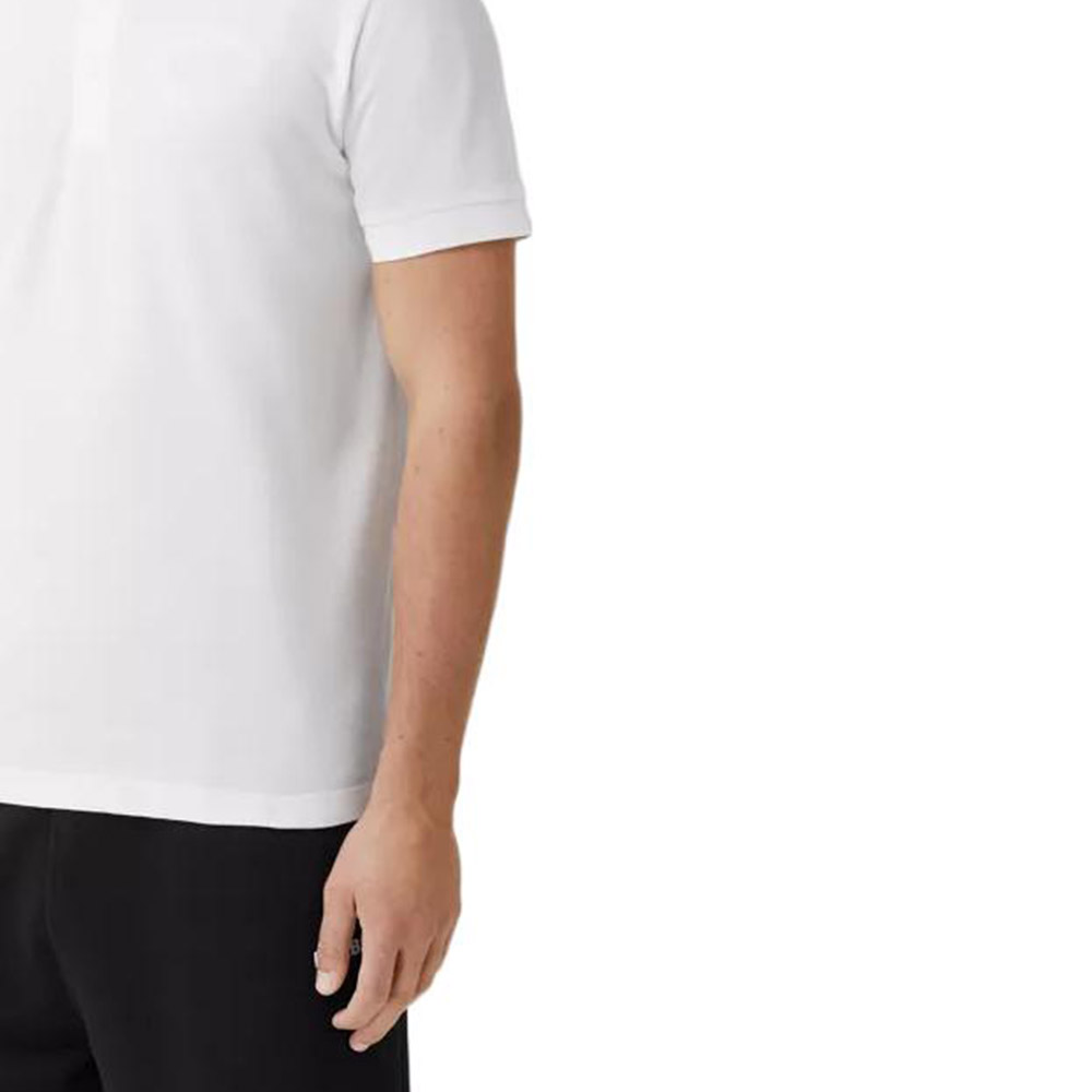 Burberry FW22  White Polo Shirt with Solid Color and Embroidered Logo. 80651781 圖 7