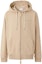 Buy Burberry FW22 Zip-Up Hoodie Solid Color Logo Print - Khaki Brown. 80626221