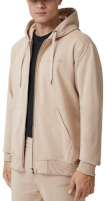 Burberry FW22 Zip-Up Hoodie Solid Color Logo Print - Khaki Brown. 80626221 Purchase Burberry FW22 Zip-Up Hoodie Solid Color Logo Print - Khaki Brown. 80626221