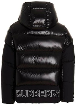 Burberry FW22 Alphabet Logo Print Hooded Down Jacket Black Outerwear. 80606621 Lookbook Burberry FW22 Alphabet Logo Print Hooded Down Jacket Black Outerwear. 80606621