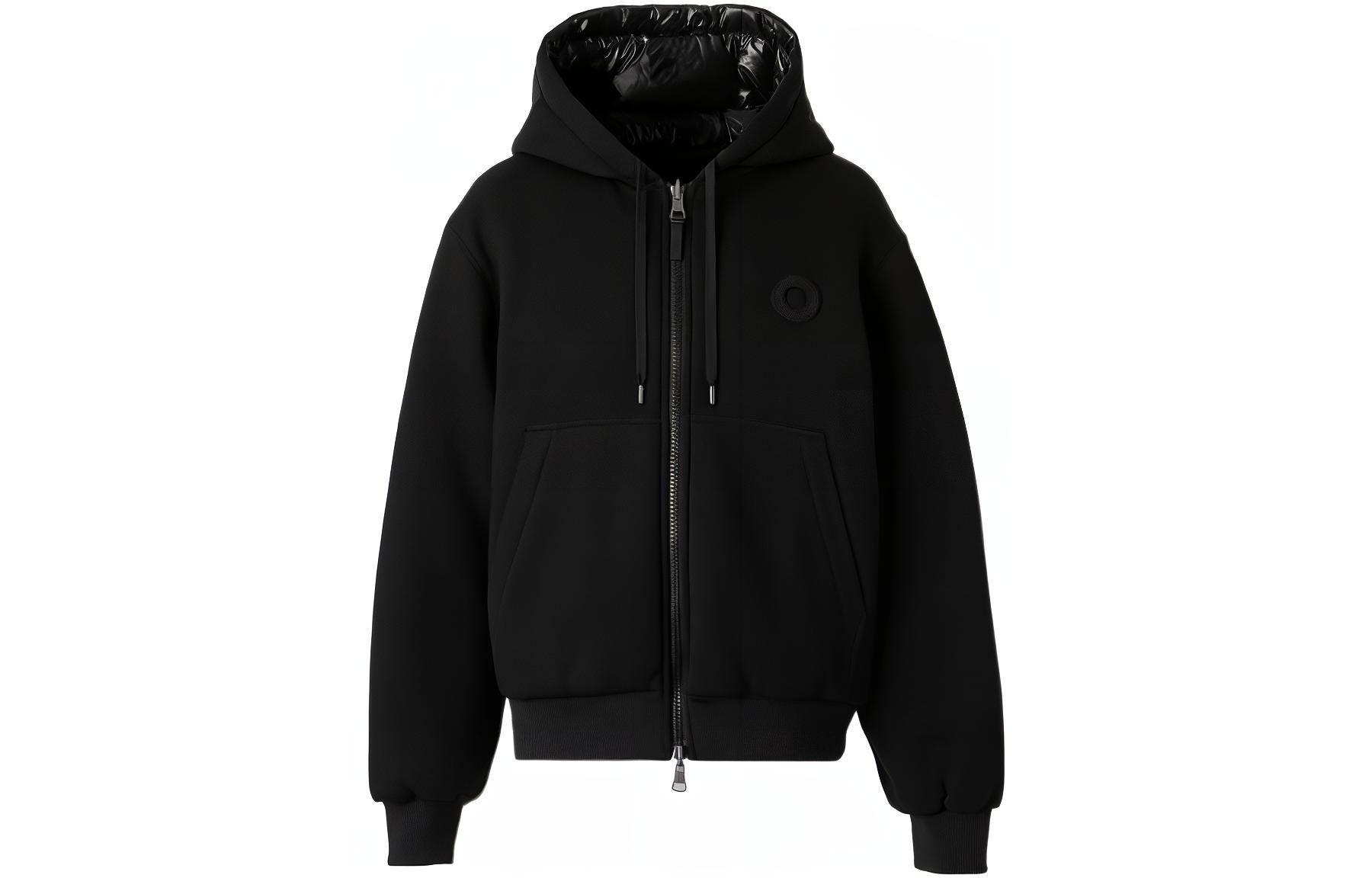 Burberry FW22 Black Cashmere Zipped Hoodie Jacket 80580631-BK