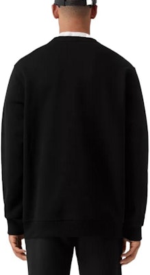 버버리 FW22 블랙 자수 말 로고 크루넥 스웨트셔츠. 80644021 Details for 버버리 FW22 블랙 자수 말 로고 크루넥 스웨트셔츠. 80644021