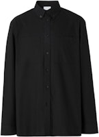 Burberry FW22 Black Long Sleeve Shirt with Back Letter Graphic Design Men 80584711 Burberry FW22 Black Long Sleeve Shirt with Back Letter Graphic Design Men 80584711