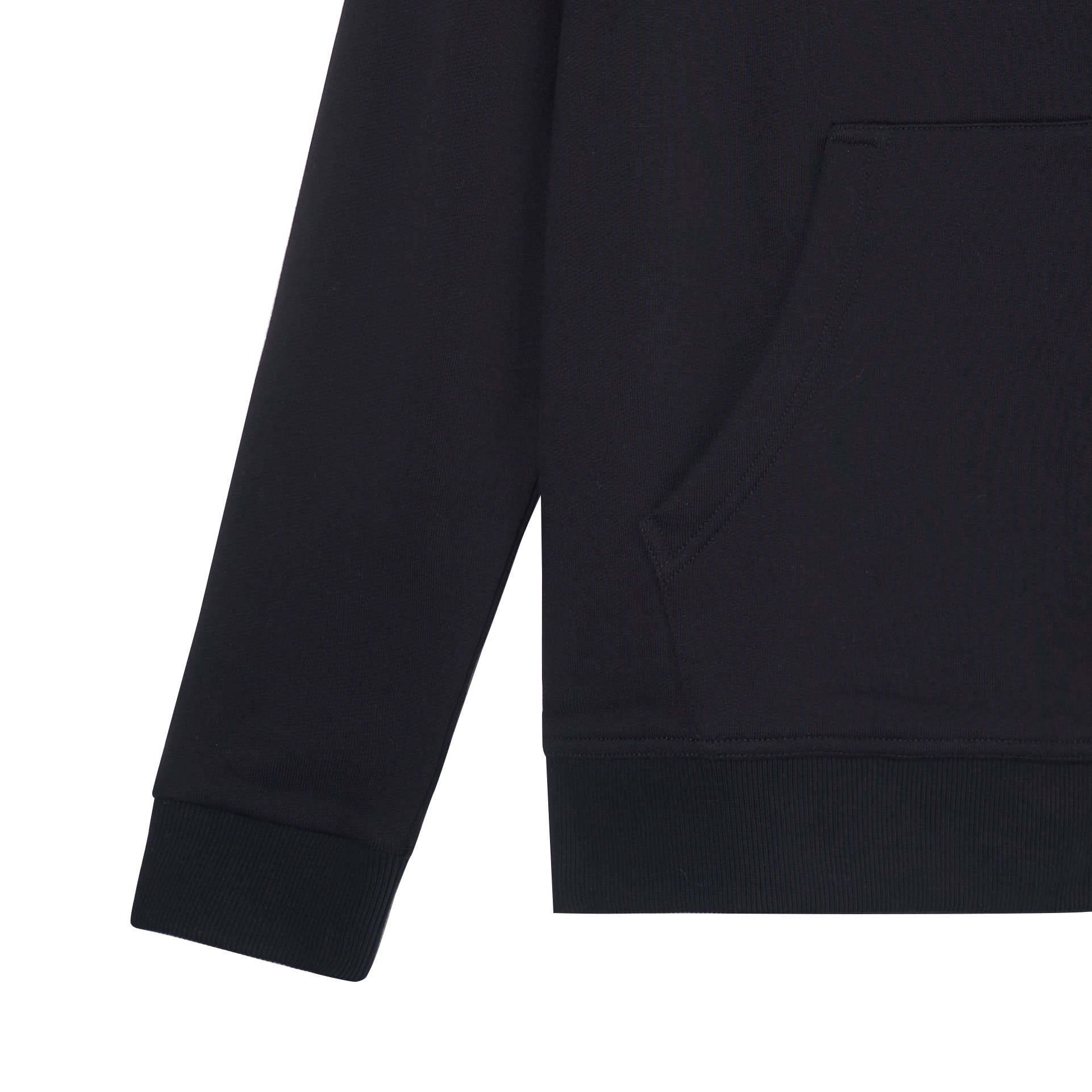 Burberry FW22 Black Solid Logo Hoodie for Men. 80259131 圖 6