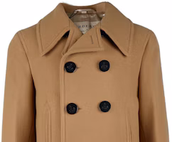 Purchase Burberry 男士 FW22 棕色雙排扣中長款大衣 80363271