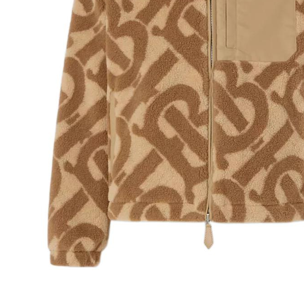 Purchase Burberry FW22 Hoodie Velvet Logo Coklat Lelaki. 80583871