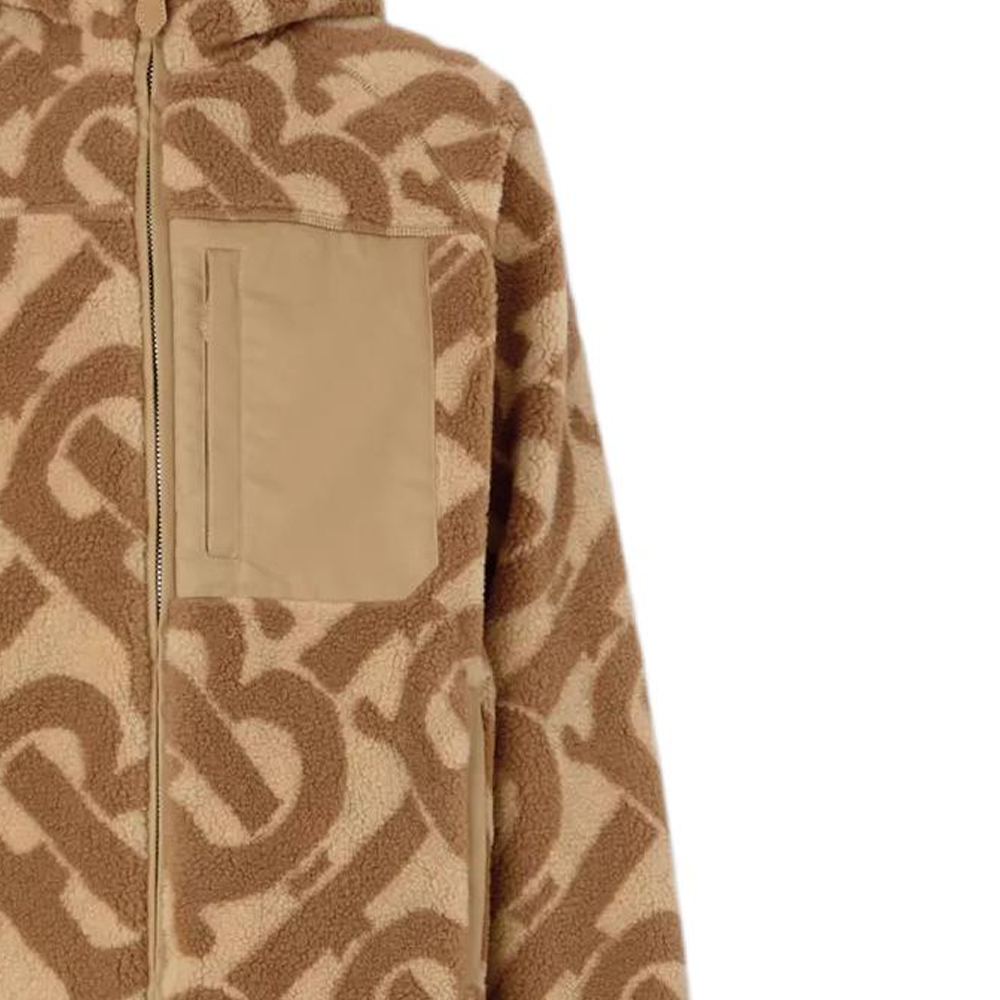 Sizing Burberry FW22 Hoodie Velvet Logo Coklat Lelaki. 80583871