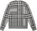 Lookbook Burberry FW22 Check Colorblock Striped Jacquard Knit Cardigan Men Grey 80587441