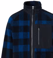 Purchase Burberry Jaket Zip-Up Panel Kotak FW22 Biru 80596831