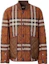 Order Burberry FW22 Check Quilted Bomber Jacket Dark Brown 80544541