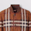 Details for Burberry FW22 Check Quilted Bomber Jacket Dark Brown 80544541