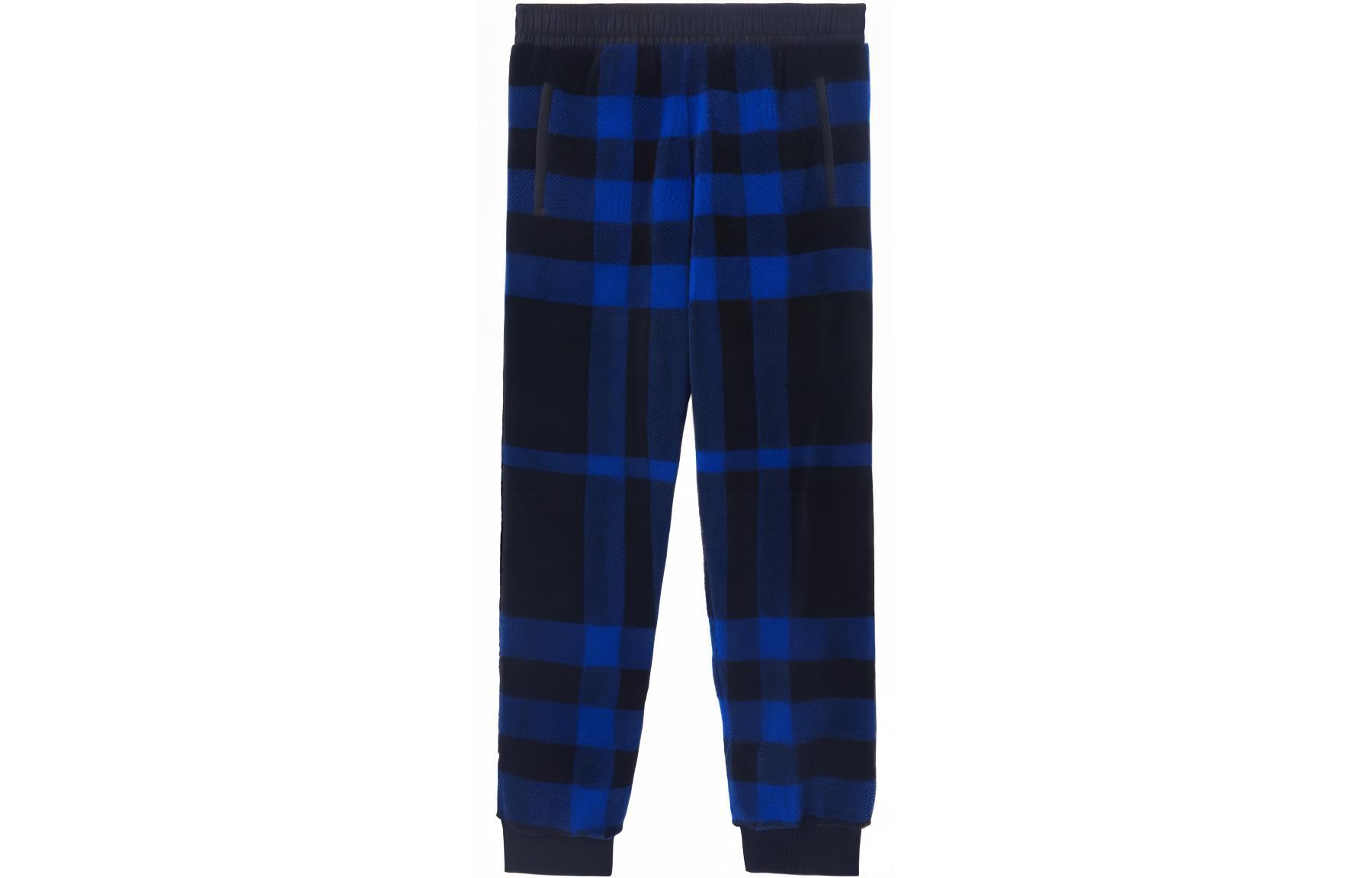 Burberry FW22 Checkered Knit Joggers  Elastic Waist - Blue 80580731