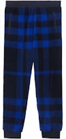 Burberry FW22 Checkered Knit Joggers Elastic Waist - Blue 80580731 Burberry FW22 Checkered Knit Joggers Elastic Waist - Blue 80580731