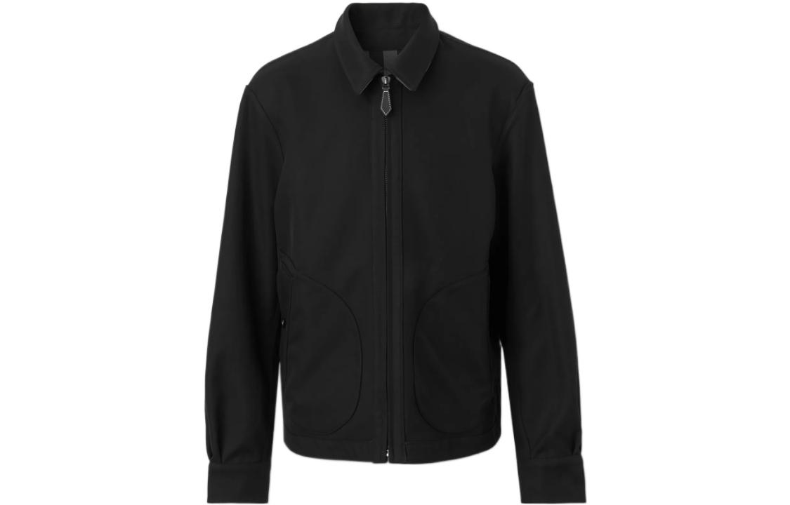 Lookbook 博柏利 FW22 双面拉链格纹翻领夹克 灰色 男装 80586031