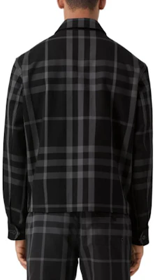 博柏利 FW22 双面拉链格纹翻领夹克 灰色 男装 80586031 Purchase 博柏利 FW22 双面拉链格纹翻领夹克 灰色 男装 80586031